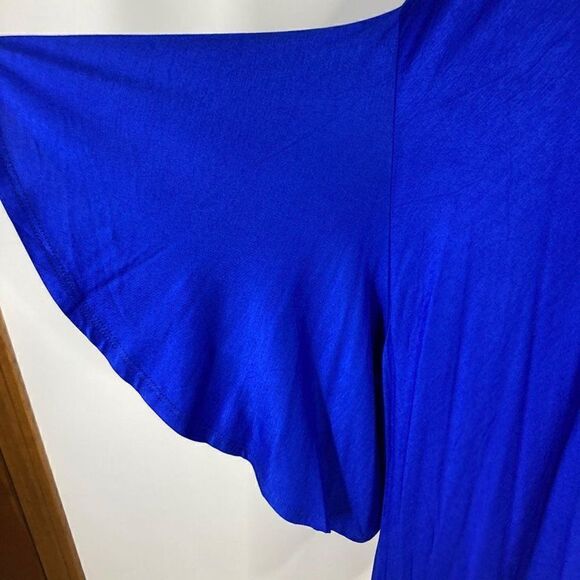 Dare 2b Stylish OS Plus Blue Tunic Top Lagenlook Flared Half Sleeve - Picture 7 of 7